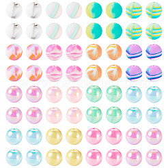 Наборы для самостоятельного изготовления круглых акриловых и силиконовых бусин DIY-TA0012-04