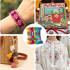 6-слойная полиэфирная нить для вышивания OCOR-CY0002-03B-04