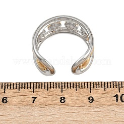 Doppelfarbige Manschettenringe aus Edelstahl 304&nbsp;RJEW-S635-01GP-20