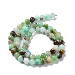 Натуральные хризопразные бисерные пряди G-G057-A01-02