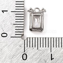 Латунные подвески из прозрачного кубического циркония KK-Z051-01P-01