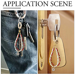 16 шт. Кольца пружинные со стразами из сплава&nbsp;FIND-SP0004-52D