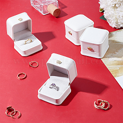 Пластиковые шкатулки для колец&nbsp;OBOX-WH0085-173C