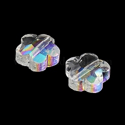 Прозрачный Electroplate стеклянные бусины&nbsp;GLAA-D016-17G