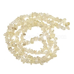 Hilos de cuentas de cuarzo limón natural (calentado)&nbsp;GG-NH0005-A01-01