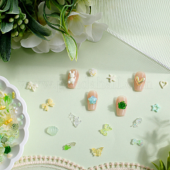 6 пакетик 2-х цветных кабошонов из смолы MRMJ-SC0001-26