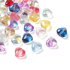 110 pz 11 colori perle di vetro verniciate a spruzzo trasparenti&nbsp;GGLA-YW0001-07