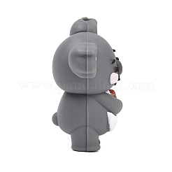 Perles focales en silicone coeur saint valentin&nbsp;SIL-F022-01C