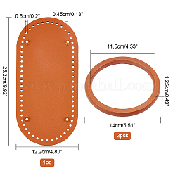 Cuir pu tricot crochet sacs clou bas&nbsp;DIY-WH0064-79