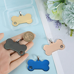 4 шт. 4 цвета 201 нержавеющая сталь большие подвески&nbsp;FIND-GF0007-87