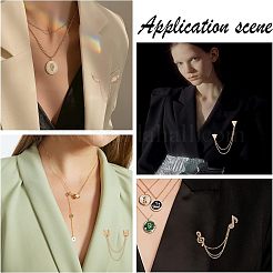 4 broche de pull suspendue à chaîne de sécurité de 4 styles&nbsp;JEWB-FG0001-03