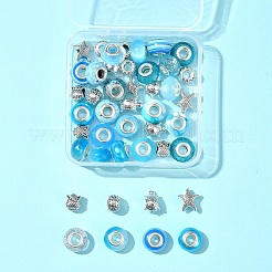 Европейские бусины из сплава и смолы в тибетском стиле своими руками DIY-FS0006-78F