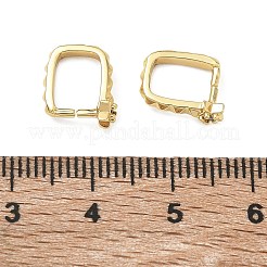 Ottone pavé zirconi cubici trasparenti punteruolo per ghiaccio ganci a pizzico&nbsp;CU-CBAD360-16G