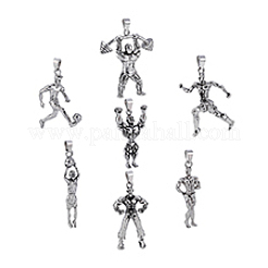 7шт 7 стиля подвески из сплава в тибетском стиле TIBE-PH0002-42