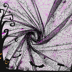 Полиэстеровая декоративная сетка-паутина&nbsp;DIY-WH20049-45B-03