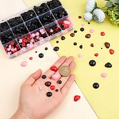 クラフト プラスチック ドール ノーズ＆アイ カボション セット  ミックスカラー  3~14x1.5~6mm  2575個/箱&nbsp;FIND-WH0038-95