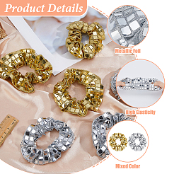 12 шт. 2-цветный полиэстер с пластиковыми пайетками для животных&nbsp;OHAR-HS0001-04