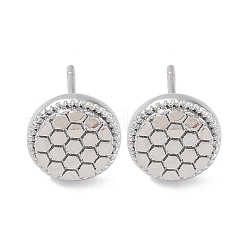 Латунь серьги EJEW-D288-03P