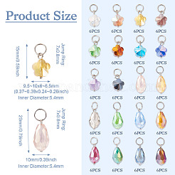 120шт 20 стильный кулон из гальванического стекла&nbsp;CW-TAC0001-21