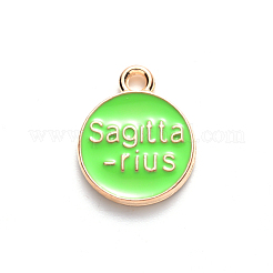 Pendentifs d'émail en alliage&nbsp;X-ENAM-S124-01B-06F