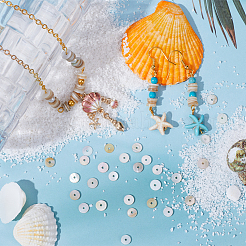 200 шт. бусины из пресноводных ракушек BSHE-SC0001-12