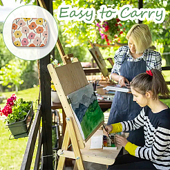 2 шт. 2-цветный мини-коробка с краской из железа и пластика AJEW-DC0001-13