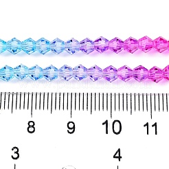 Perles de verre en fil de peinture cuite à dégradé de couleurs&nbsp;DGLA-A039-T2mm-A08