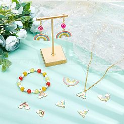 Подвески из сплава эмали 60шт 6 стиля&nbsp;ENAM-NB0001-53