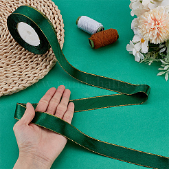 ポリエステルリボン  衣服アクセサリー用  シーグリーン  1インチ（25mm）  約24.06ヤード（22m）/ロール&nbsp;DIY-WH0010-77C