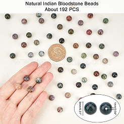 Natürliche indische Blutsteinperlen Stränge&nbsp;G-AR0002-35