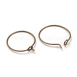 Anelli di fascino in vetro di vino in ottone&nbsp;EC067-2AB-NF