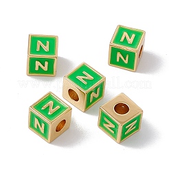 Стойки покрытие латунь эмаль бисер&nbsp;KK-B060-04G-02N