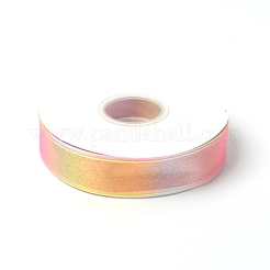 ポリエステルオーガンジーリボン  カラフル  2.5cm&nbsp;ORIB-TAC0002-03A