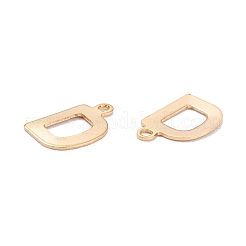 ステンレススチールチャーム201個  アルファベット  18KGP本金メッキ  文字.d  12x8x0.6mm  穴：1.4mm&nbsp;STAS-C021-06G-D