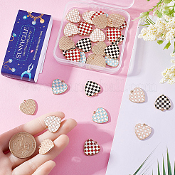 40шт 4 цвета сплава эмалевые подвески&nbsp;ENAM-SC0004-34