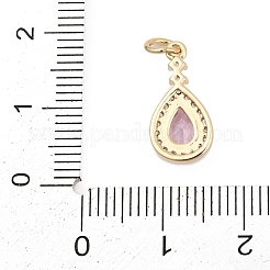 Pendentifs en laiton zircon cubique pavé&nbsp;LS-KK-Q096-14D-G