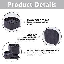 Пластиковые защитные накладки на ножки стиральной машины AJEW-WH0606-87A