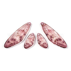 Серьги-крылья из прозрачной смолы с подвесками&nbsp;LS-FIND-TAC0006-58A