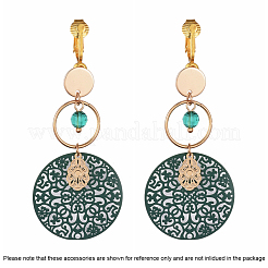 Accessoires de convertisseurs de boucles d'oreilles à clipser en laiton&nbsp;KK-Q115-G