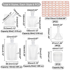 24 шт. пустые многоразовые дорожные сумки из пластика для животных ABAG-PH0001-05