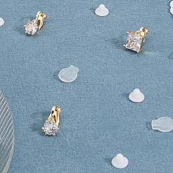 8 шт. 4 стиля латунных клипс для сережек для женщин KK-BBC0019-94