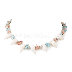 Boho-Halsketten aus natürlichen Muscheln&nbsp;NJEW-JN06698