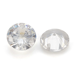 Pendentifs zircon cubique de dos pointu&nbsp;ZIRC-N037-8mm-01