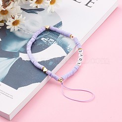 Мобильные ремешки из полимерной глины хейши из бисера HJEW-JM00464-05