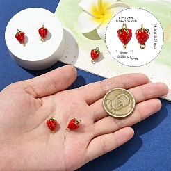 5 шт. латунные эмалевые соединители из огнеупорного кирпича&nbsp;KK-CJ0003-26B