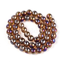 Гальванизируйте прозрачное стекло бисер нитей&nbsp;GLAA-T032-T8mm-AB23