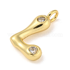 Porte micro ouvrent pendentifs zircone cubique en laiton de placage&nbsp;KK-A200-24G-L