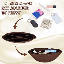 Inserto organizador de monedero de fieltro de lana&nbsp;FIND-WH0128-74A-01