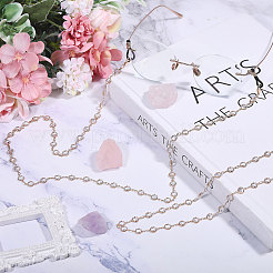 Ремешок на шею для очков из цепочек со стразами и сплавом&nbsp;AJEW-WH0609-307KCG