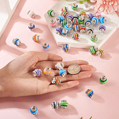 60 шт. латунные бусины из смолы&nbsp;KK-TA0002-96